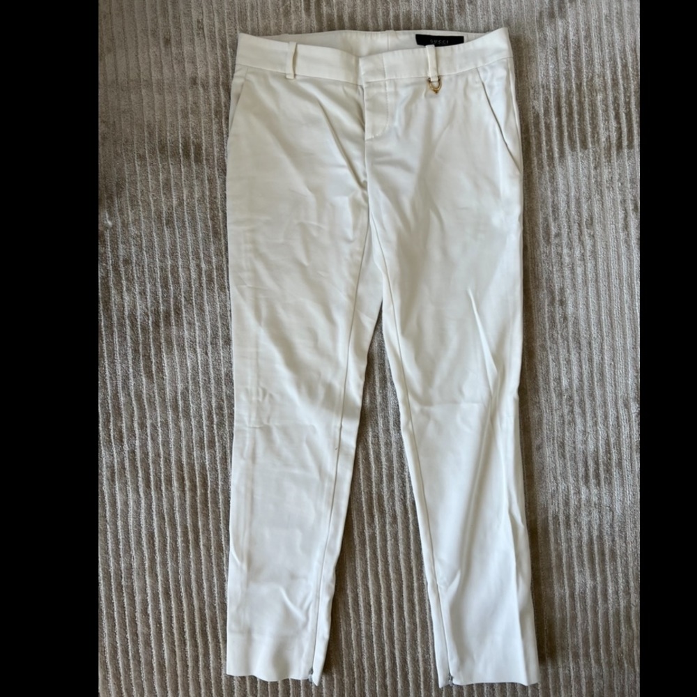Ivory Gucci Pants. NEVER WORN (From Bergdorf’s)